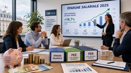 Forte progression de l�&eacute;pargne salariale en 2025